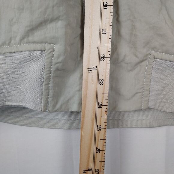 Nike Sportswear Bomber Jacket Small Beige Black White Checkered Sleeve BV4532-07 - Picture 8 of 12